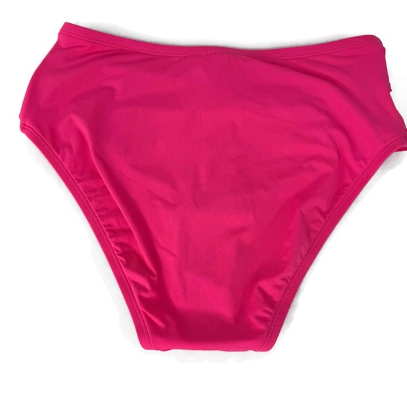 Bleu Rod Beattie Fuchsia Swim Bottom with Gold Ring Accent High Waist 4 - Picture 2 of 6